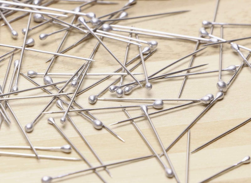 Shapenty 26mm/1Inch Stainless Steel Dressmaker Straight Quilting Pins Bulk Fine Satin Ball Head Pins for DIY Sewing Craft and Jewelry Making,Silver, (Silver, 1200PCS) - Image 4